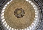 Helen Eddy photo card - Capitol Dome Interior - Washington DC - Item 103d-22