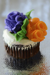 Cupcake Orange and Purple