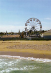 Helen Eddy photo card - Ferris Wheel and Sand, Old Orchard Beach, ME - Item 209d-99