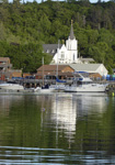 Helen Eddy photo card - Church Across Boothbay Harbor, ME - Item 295d-68