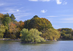 Helen Eddy photo card - Autumn on Jamaica Pond, MA - Item 344d-92