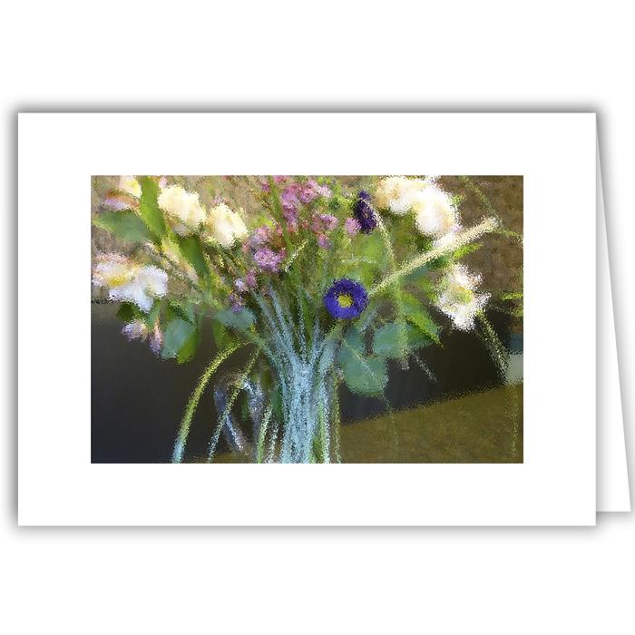 Blue Button Bouquet - Photo Painting