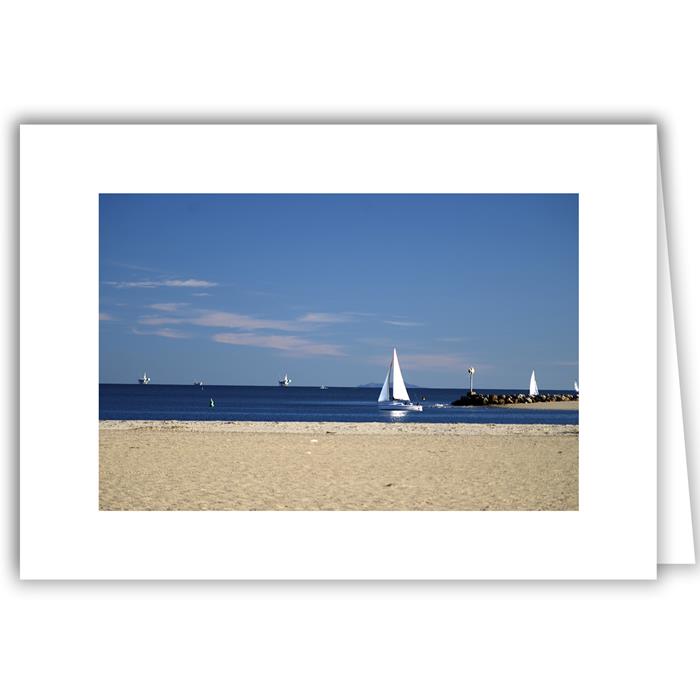 White Sailboat - Santa Barbara