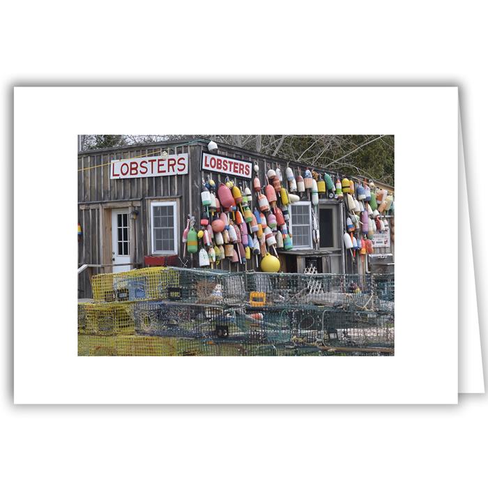 Lobster Shed with Buoys - Maine