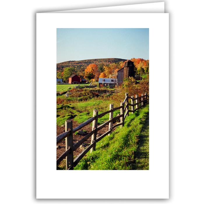 New England Farm in Autumn