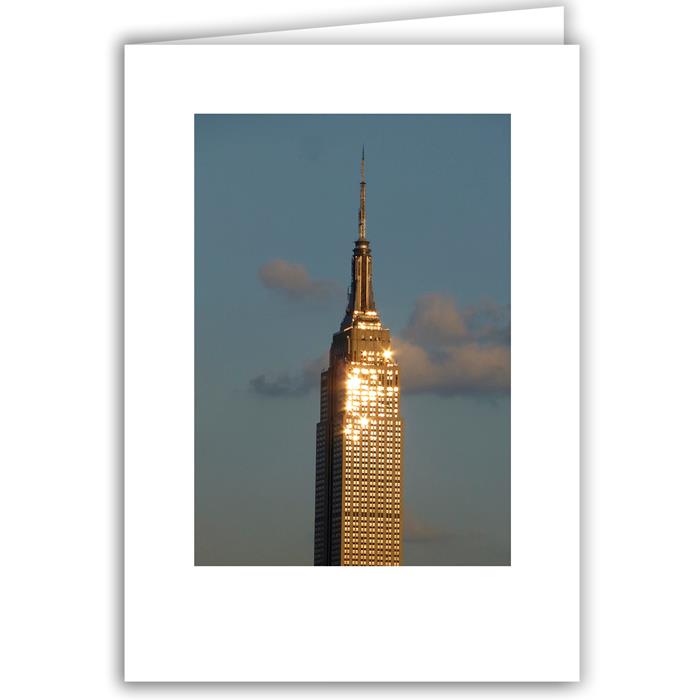 Helen Eddy photo card - Empire State Building, Blue Sky - Item 198d-89