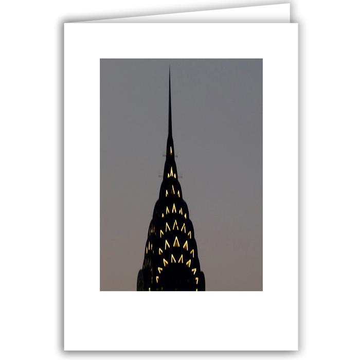 Helen Eddy photo card - Chrysler Building spire, NY - Item 200d-11