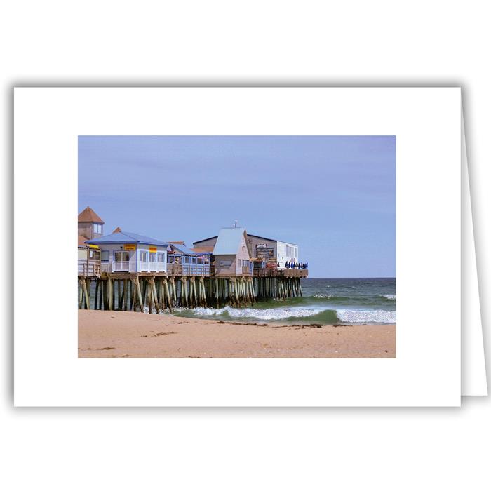 Helen Eddy photo card - Pier Waves, Old Orchard Beach, ME - Item 213d-25