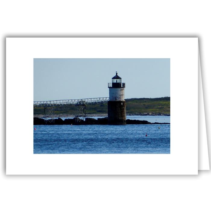 Helen Eddy photo card - Lighthouse on Ram Island, ME - Item 295d-78