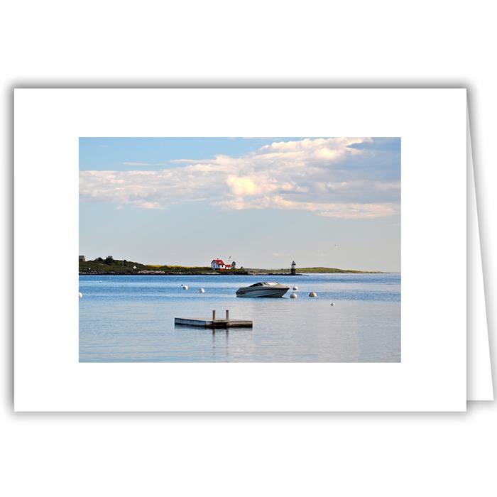 Helen Eddy photo card - View to Lighthouse on Ram Island, ME - Item 297d-37