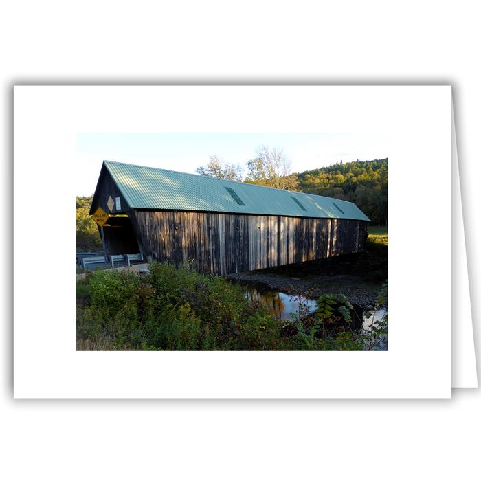 Helen Eddy photo card - Lincoln Bridge, Woodstock, VT - Item 299d-11