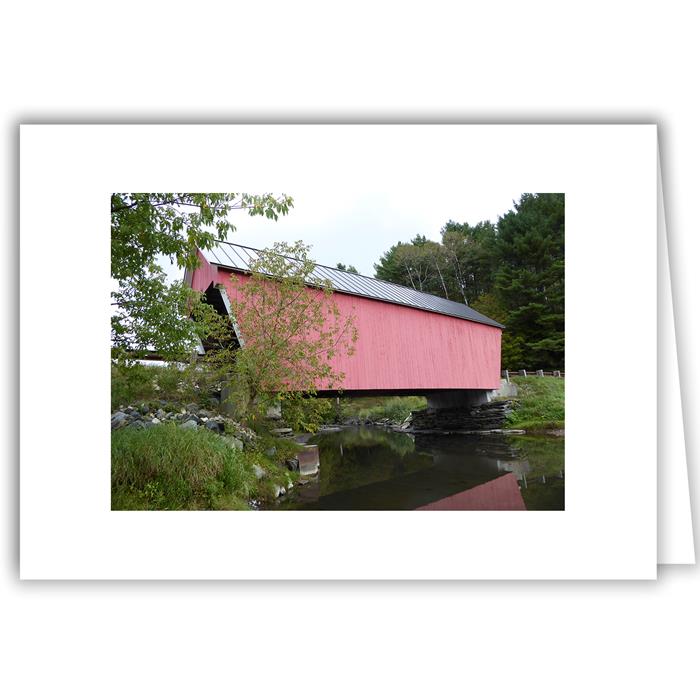 Helen Eddy photo card - Braley Covered Bridge, Randolph Center, VT - Item 299d-40