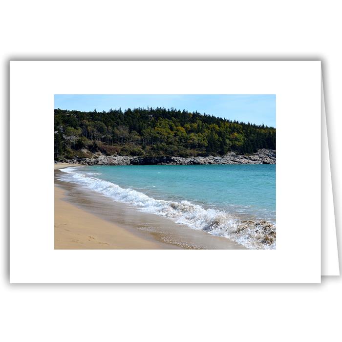 Helen Eddy photo card - Sand Beach, Acadia National Park - Item 311d-03