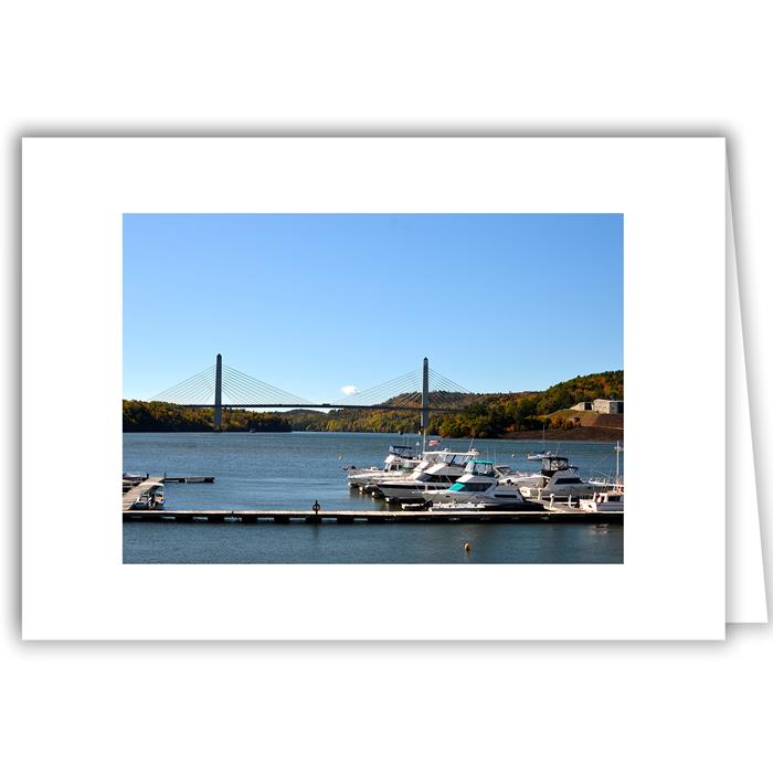 Helen Eddy photo card - Penobscot Narrows Bridge from Bucksport, ME - Item 311d-63