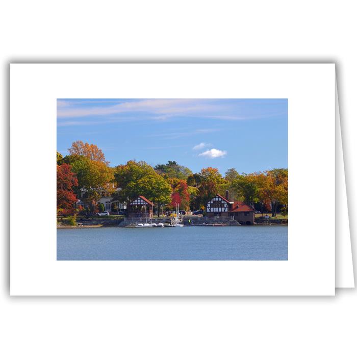 Helen Eddy photo card - Jamaica Pond Boathouse, Jamaica Plain, MA - Item 344d-76