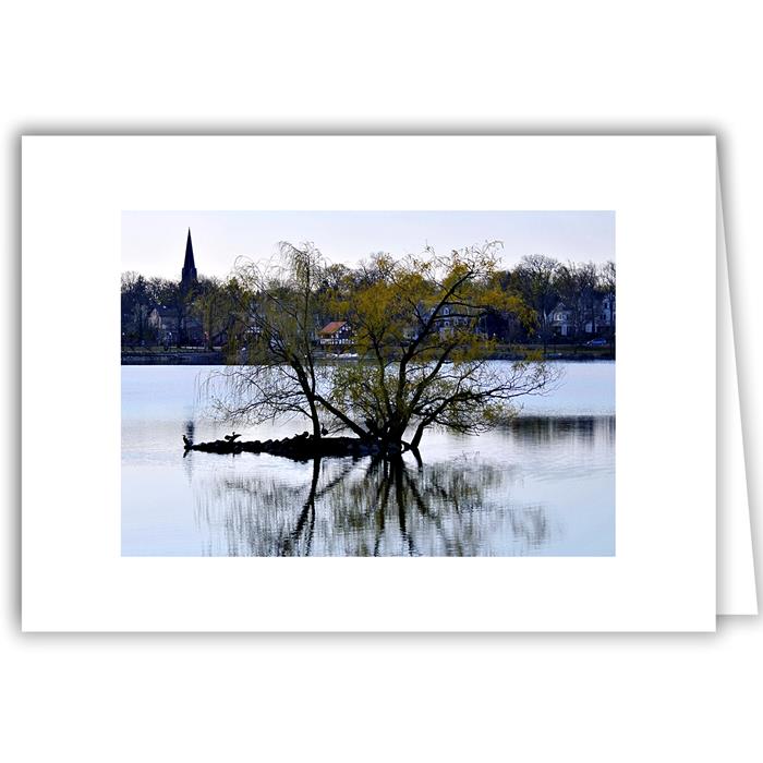 Helen Eddy photo card - Jamaica Pond Island, Jamaica Plain, MA - Item 352d-10