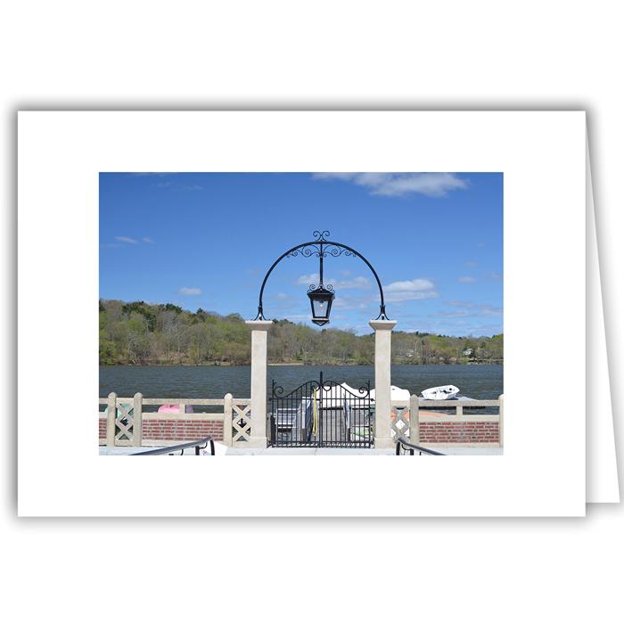 Helen Eddy photo card - Gate to Jamaica Pond, MA - Item 355d-59