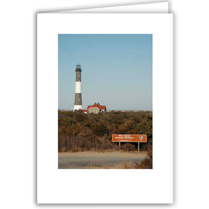 Helen Eddy photo card - Fire Island Lighthouse - Item 45d-67