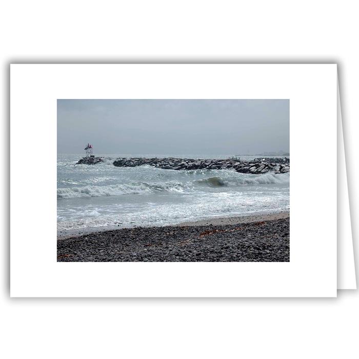 Helen Eddy photo card - Water Splashing On Rocks - Kennebunkport, ME - Item 47d-K53