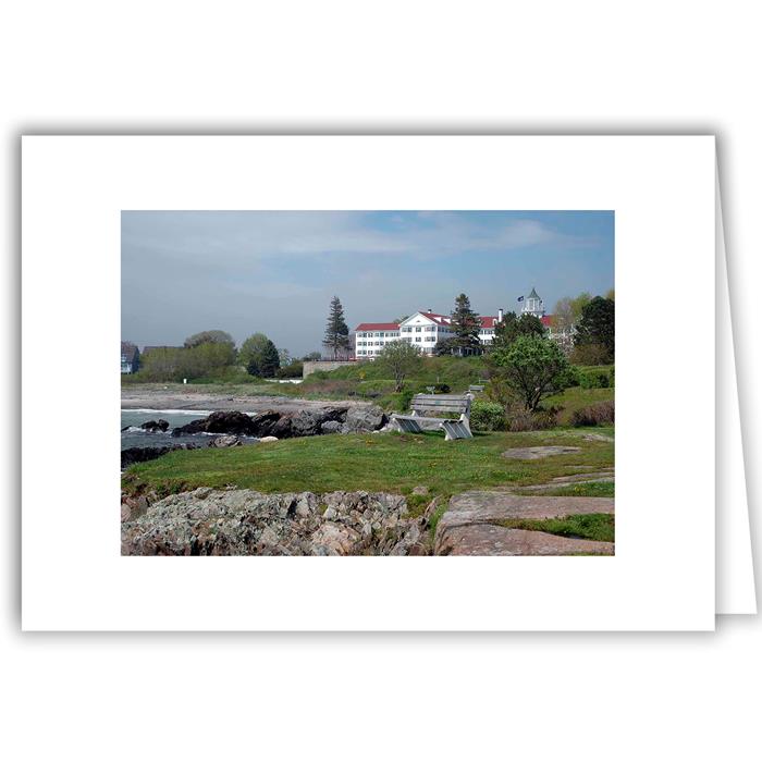 Helen Eddy photo card - Bench in Kennebunkport, ME - Item 47d-K57