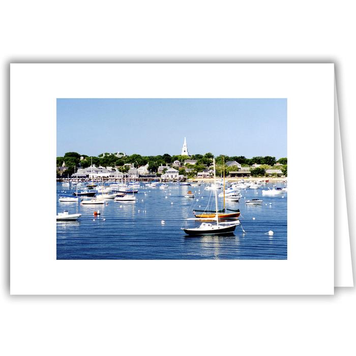 Helen Eddy photo card - Nantucket Harbor - Item 1195-12A