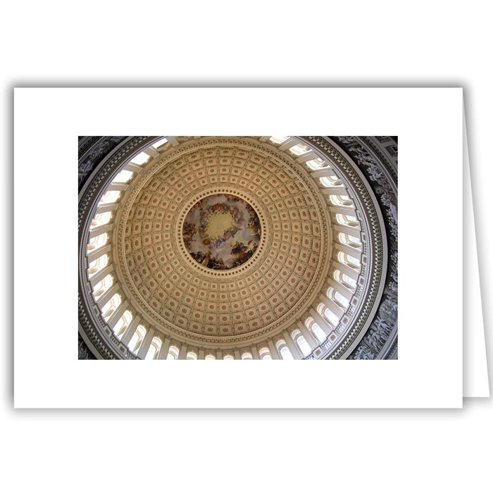 Helen Eddy photo card - Capitol Dome Interior - Washington DC - Item 103d-22