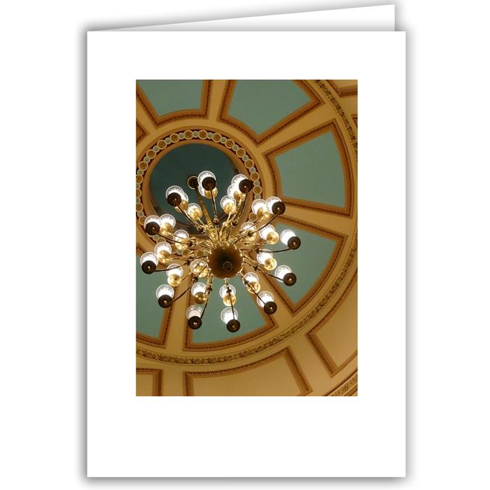 Helen Eddy photo card - Capitol Chandelier - Washington DC - Item 103d-44