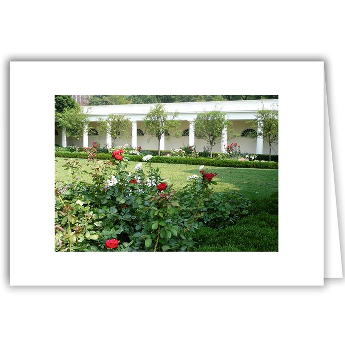 Helen Eddy photo card - Rose Garden with 8 Columns - Washington DC - Item 103d-76