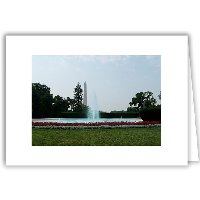 Helen Eddy photo card - Washington Monument and Fountain - Washington DC - Item 103d-88