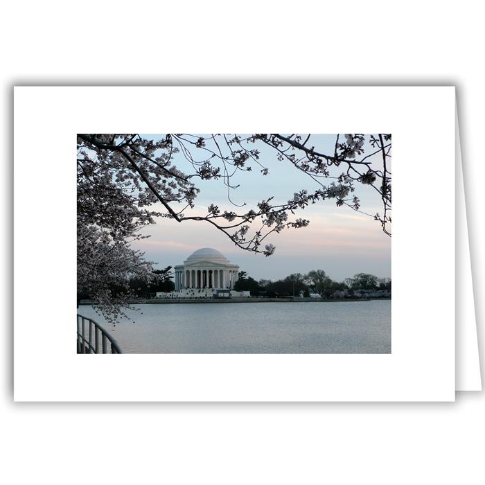 Helen Eddy photo card - Cherry Blossoms /Jefferson - Washington DC - Item 112d-66